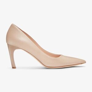 M.M. LaFleur Ginger Nappa Leather Pumps Womens 8.5 EU 39 $350 Cement Beige MM